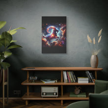 Load image into Gallery viewer, Stretched Canvas Print, Cosmic Goat Art, Zodiac Decor, Aries Gift, Astrological Wall Art, Astrology Home Decor
