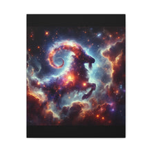 Load image into Gallery viewer, Stretched Canvas Print, Cosmic Goat Art, Zodiac Decor, Aries Gift, Astrological Wall Art, Astrology Home Decor
