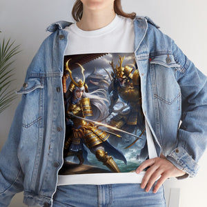 Samurai Cancer (F2) Unisex Heavy Cotton Tee