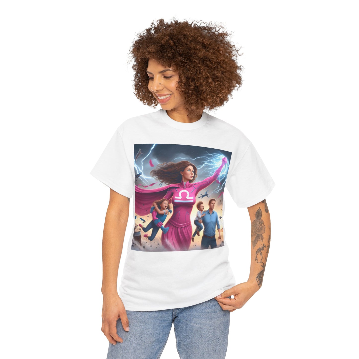 Libra Mother's Day (1) Unisex Heavy Cotton Tee