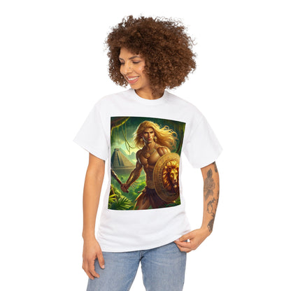 Leo Aztec (9) Unisex Heavy Cotton Tee