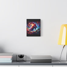 Load image into Gallery viewer, Cosmic Aries Ram Canvas Art, Galaxy Wall Decor, Astrology Gift, Stretched Canvas, Home Decor, Celestial Artwork
