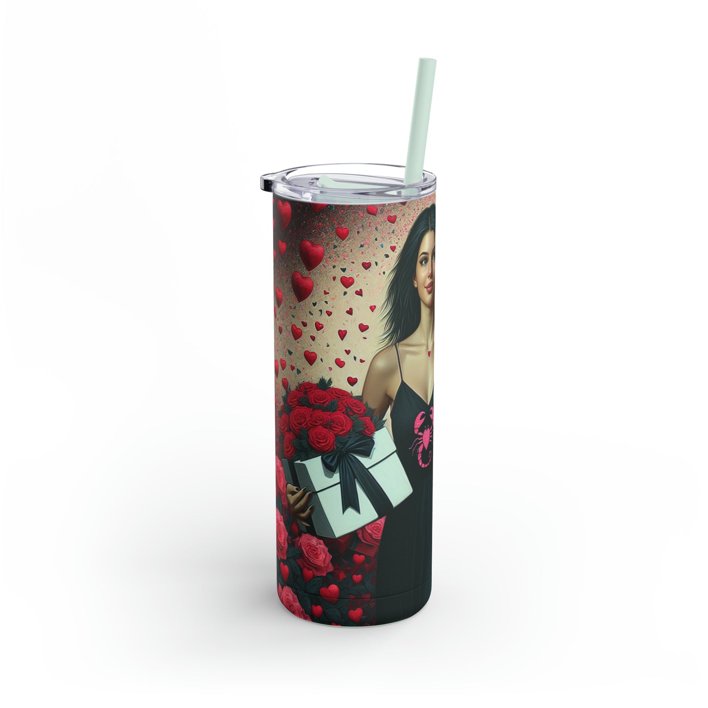 My Scorpio Valentine (3) Maars Maker Skinny Matte Tumbler, 20oz