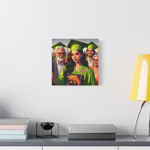 Graduation Canvas Print, Personalized Gift, Wall Art for Graduate, Celebration Decor, Matriculation Memory