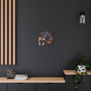 Halloween Canvas Wall Art, Spooky Mummy Decor, Perfect for Fall Home Decoration, Haunted House Vibes, Unique Gift Idea