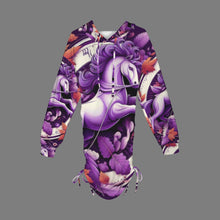 Load image into Gallery viewer, Designer (17) Sagittarius long sleeve hooded drawstring sweatshirt dress
