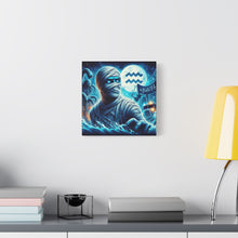 Load image into Gallery viewer, Mummy-Themed Canvas Art, Perfect for Halloween and Spooky Decor, Unique Home Wall Art, Great Gift for Horror Lovers, Halloween Decor
