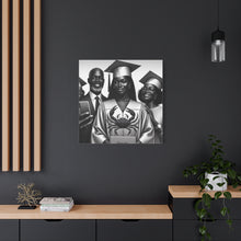 Load image into Gallery viewer, Graduation Family Canvas Art, Graduation Gift, Wall Decor, Education Celebration, Black History Month, Motivational Art
