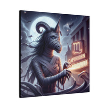 Load image into Gallery viewer, Canvas Print - Halloween Capricorn Astrology Mummy
