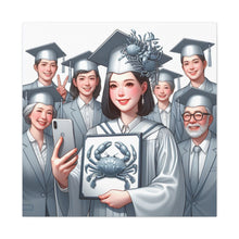 Load image into Gallery viewer, Graduation Canvas Art, Celebratory Wall Decor, Gift for Grads, Personalized Graduation Art, Unique Grad Gift
