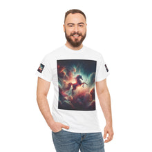 Load image into Gallery viewer, Sagittarius Galactic Unicorn Tee - Unisex Cotton T-Shirt for Cosmic Lovers, Fantasy Fans, Trendy Apparel, Astral War Merch, Gift for All Occasions
