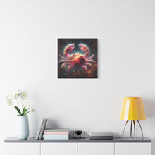 Load image into Gallery viewer, Cosmic Crab Canvas Art Print, Wall Decor, Unique Gift, Space Lover, Astrology, Home Decor, Modern Art
