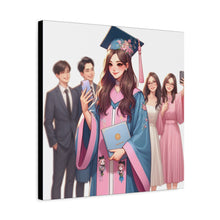 Load image into Gallery viewer, Custom Graduation Canvas Art, Celebration Decor, Gift for Graduates, Wall Art for Achievements, High School or College Graduation

