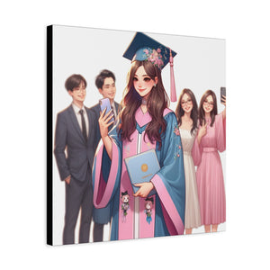Custom Graduation Canvas Art, Celebration Decor, Gift for Graduates, Wall Art for Achievements, High School or College Graduation