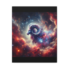 Load image into Gallery viewer, Celestial Aries Canvas Art | Zodiac Decor, Astrological Gift, Wall Art, Bedroom Decor, Motivational Decor
