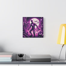 Load image into Gallery viewer, Halloween Wall Art, Spooky Canvas, Gothic Home Decor, Haunted House Decor, Mummy Artwork, Creepy Wall Hanging
