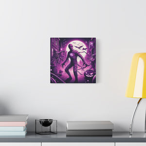 Halloween Wall Art, Spooky Canvas, Gothic Home Decor, Haunted House Decor, Mummy Artwork, Creepy Wall Hanging