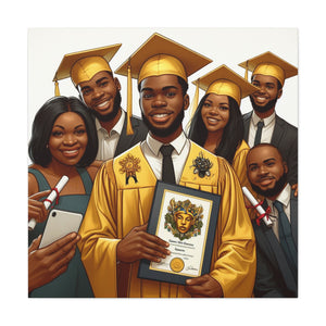 Graduation Celebration Canvas Art, Custom Wall Decor for Graduates, Gift for Newly Graduated, Inspirational Graduate Wall Art, [...]
