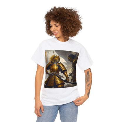 Samurai Leo (2) Unisex Heavy Cotton Tee