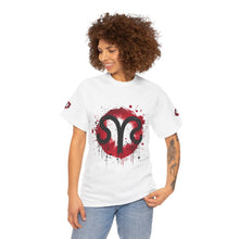 Load image into Gallery viewer, Bold Graphic Aries T-Shirt, Unisex Tee for Astrology Lovers, Unique Gift for Birthdays, Casual Wear, Statement Piece
