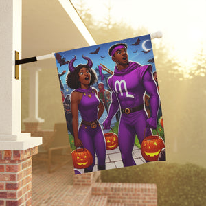 Sagittarius Halloween (2) Garden & House Banner