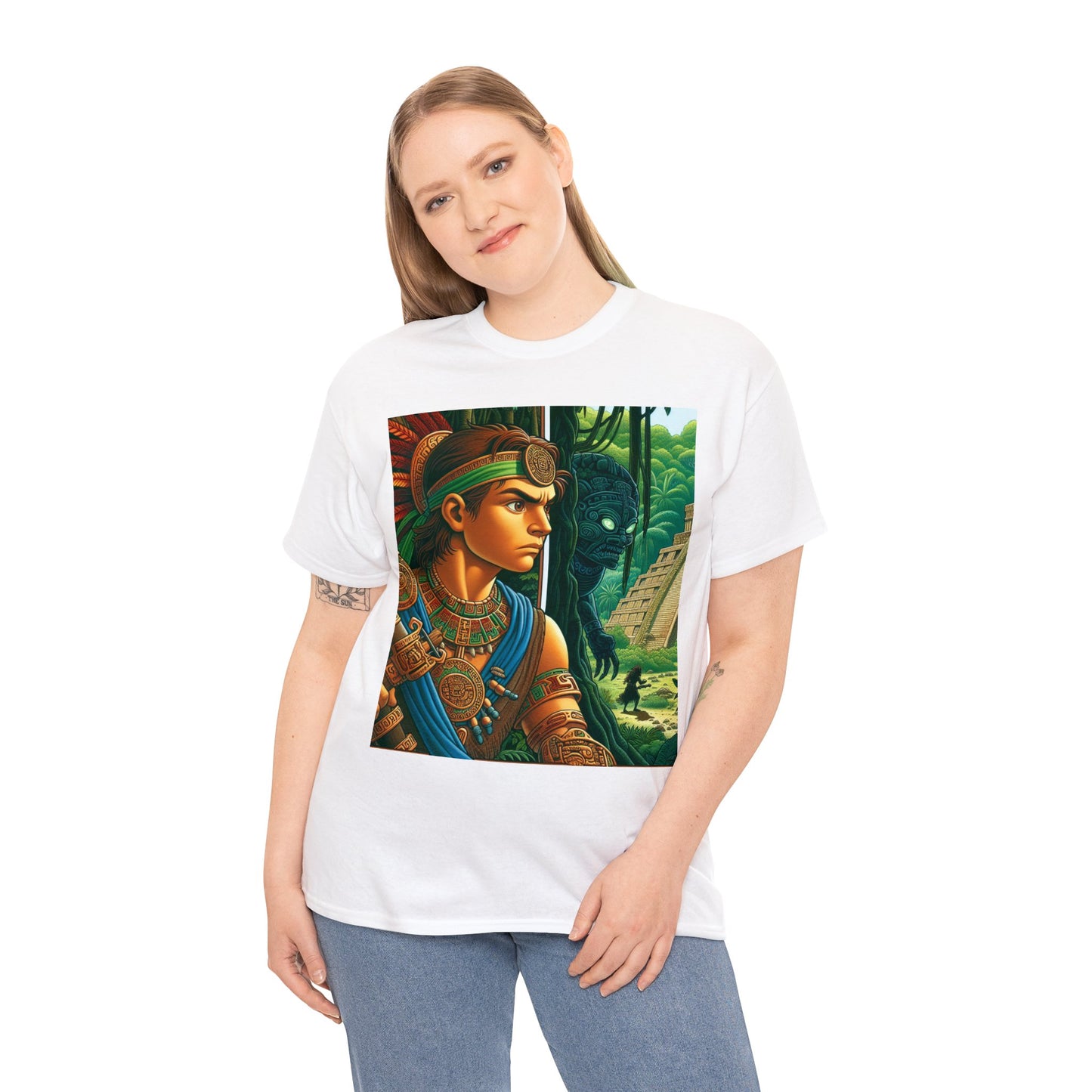 Virgo Aztec (1) Unisex Heavy Cotton Tee