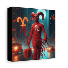 Load image into Gallery viewer, Canvas Wall Art, Aries Decor, Zodiac Gift, Home Wall Decor, Astrological Artwork

