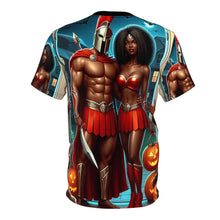 Load image into Gallery viewer, Aries Halloween (5) Unisex Cut &amp; Sew Tee (AOP)
