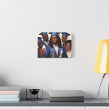 Load image into Gallery viewer, Graduation Canvas Print, Family Celebration Wall Art, Gift for Grads, Personalized Decor, Graduation Ceremony Keepsake
