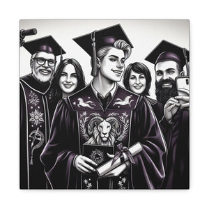 Graduation Canvas Wall Art, Matte Canvas Print for Celebrations, Unique Gift for Graduates, Custom Decor, Memorable Keepsake