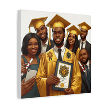 Load image into Gallery viewer, Graduation Celebration Canvas Art, Custom Wall Decor for Graduates, Gift for Newly Graduated, Inspirational Graduate Wall Art, [...]
