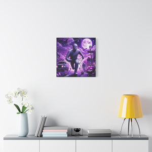 Canvas Wall Art - Halloween Sagittarius Mummy Astrology