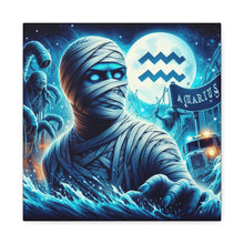 Load image into Gallery viewer, Mummy-Themed Canvas Art, Perfect for Halloween and Spooky Decor, Unique Home Wall Art, Great Gift for Horror Lovers, Halloween Decor
