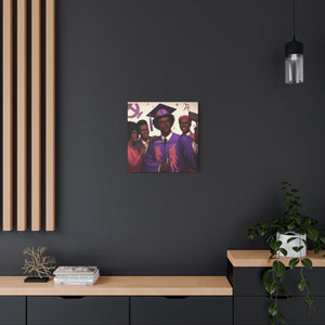 Graduation Canvas Print, Inspirational Wall Art, Emotional Home Decor, Unique Gift for Graduates, Celebration Keepsake