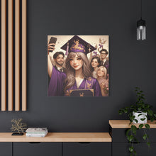Load image into Gallery viewer, Graduation Canvas Print, Customizable Wall Art, Gift for Grads, Inspirational Home Decor, Graduation Celebration
