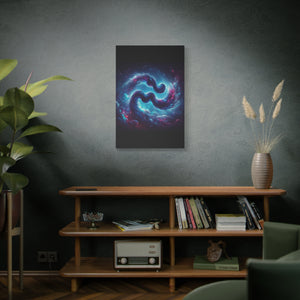 Galactic Aquarius Canvas Art Print, Cosmic Wall Decor, Nebula Artwork, Home Office Decor, Space Themed Gift