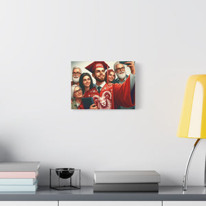 Custom Graduation Canvas Print, Family Portrait Wall Art, Celebrate Achievements, Perfect Gift for Graduates, Aries Zodiac Decor
