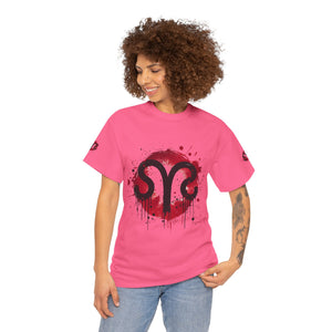 Bold Graphic Aries T-Shirt, Unisex Tee for Astrology Lovers, Unique Gift for Birthdays, Casual Wear, Statement Piece