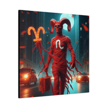 Load image into Gallery viewer, Canvas Wall Art, Aries Decor, Zodiac Gift, Home Wall Decor, Astrological Artwork
