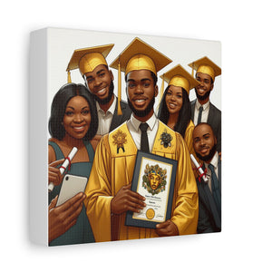 Graduation Celebration Canvas Art, Custom Wall Decor for Graduates, Gift for Newly Graduated, Inspirational Graduate Wall Art, [...]