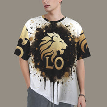 Load image into Gallery viewer, Leo Round Neck Loose T-Shirt (Inky Splatter)
