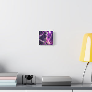 Purple Horror Mummy Canvas Art, Spooky Home Decor, Halloween Wall Art, Horror Movie Print, Gothic Wall Hanging