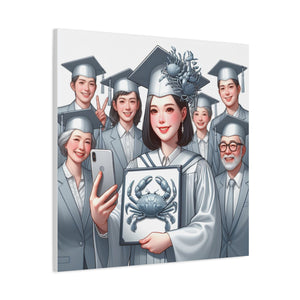 Graduation Canvas Art, Celebratory Wall Decor, Gift for Grads, Personalized Graduation Art, Unique Grad Gift