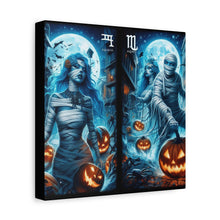 Load image into Gallery viewer, Aquarius Halloween Canvas Wall Art, Spooky Decor, Unique Gift, Home Decoration, Witch Theme Art, Perfect for Fall, Mysterious Vibe
