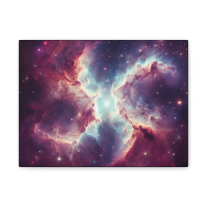 Galactic Canvas Art, Celestial Wall Decor, Cosmic Artwork, Space-Themed Home Decor, Stretched Canvas Print