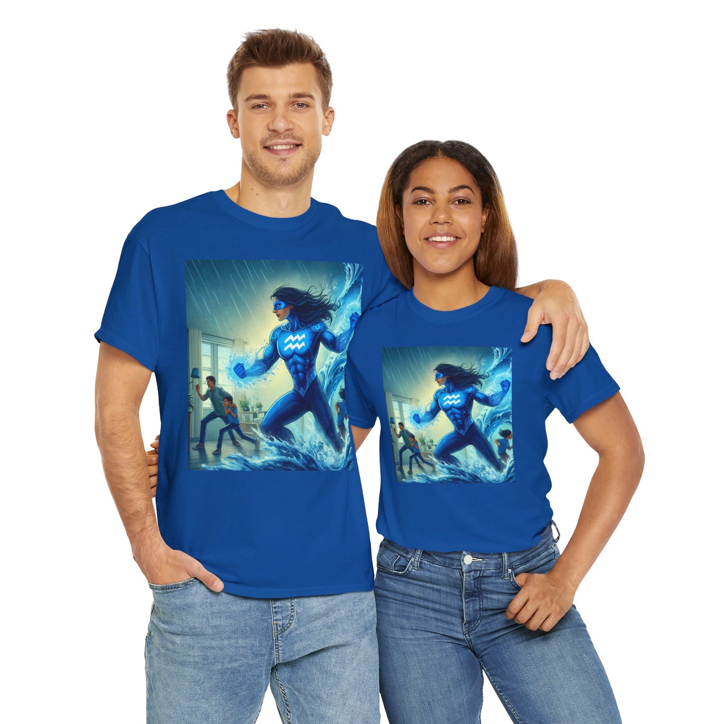 Aquarius Mother's Day (2) Unisex Heavy Cotton Tee