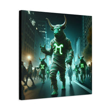 Load image into Gallery viewer, Mystical Taurus Canvas Wall Art, Zodiac Decor, Home Wall Decoration, Gift for Astrology Lovers, Unique Art Piece
