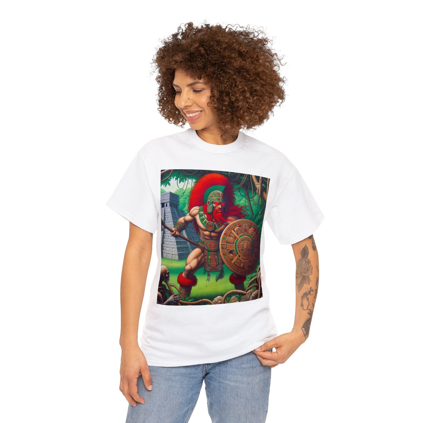 Aries Aztec (4) Unisex Heavy Cotton Tee