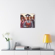 Load image into Gallery viewer, Graduation Celebration Canvas Art, Family Portrait, Graduation Gift, Wall Decor, Home Decoration, College Graduation
