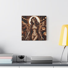 Load image into Gallery viewer, Canvas Wall Art: Halloween Virgo Astrology Mummy
